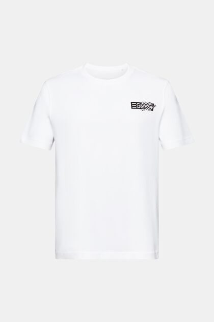 Camiseta en tejido jersey de algodón con diseño geométrico
