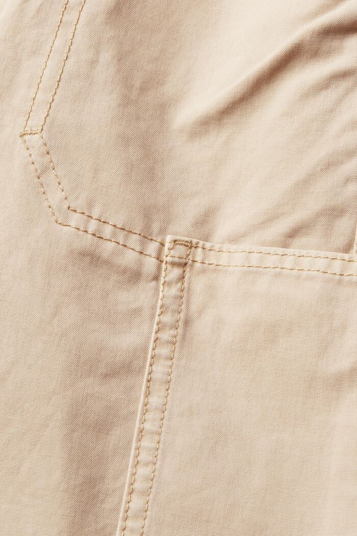Pantalones estilo cargo, 100 % algodón, CREAM BEIGE, detail image number 6