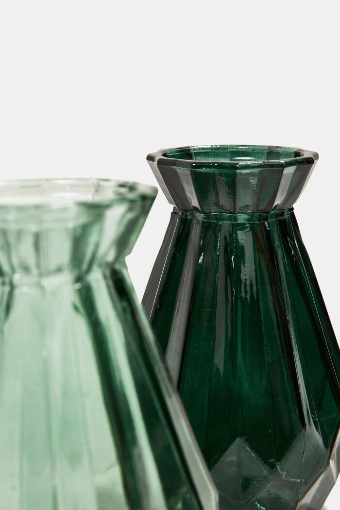 Set de 2 vasos de cristal pequeños, GREEN, detail image number 1