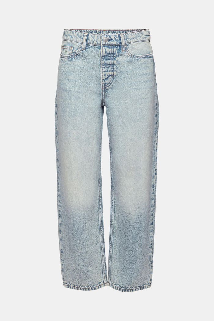 Jeans holgados con cintura alta y estilo retro, BLUE LIGHT WASHED, detail image number 7