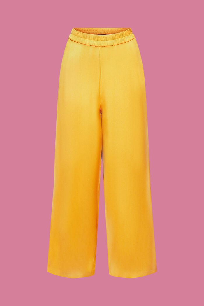 Pantalones de pernera ancha, LENZING™ ECOVERO™, SUNFLOWER YELLOW, detail image number 7