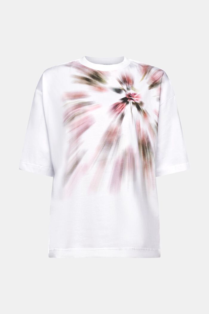 Camiseta oversize con estampado gráfico, WHITE, detail image number 6