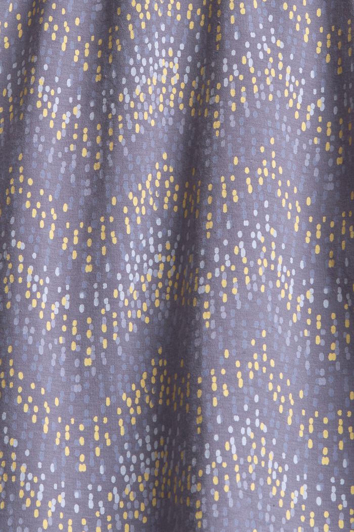 Pantalón corto de pijama en algodón ecológico, GREY BLUE, detail image number 4