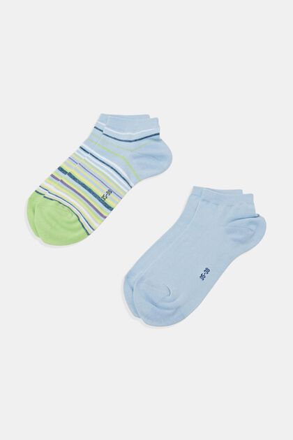 Pack de 2 pares de calcetines coloridos para deportivas, algodón ecológico