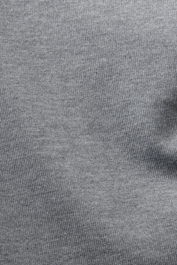 Camiseta de manga larga con cuello barco brillante, MEDIUM GREY, detail image number 5