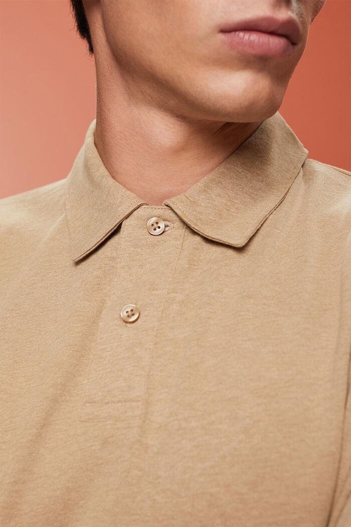 Polo de jersey de algodón, SAND, detail image number 2