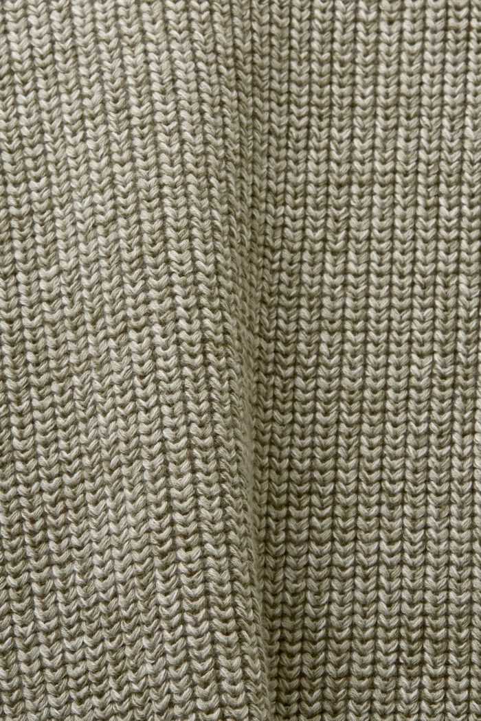 Jersey de algodón en punto de canalé, DUSTY GREEN, detail image number 5