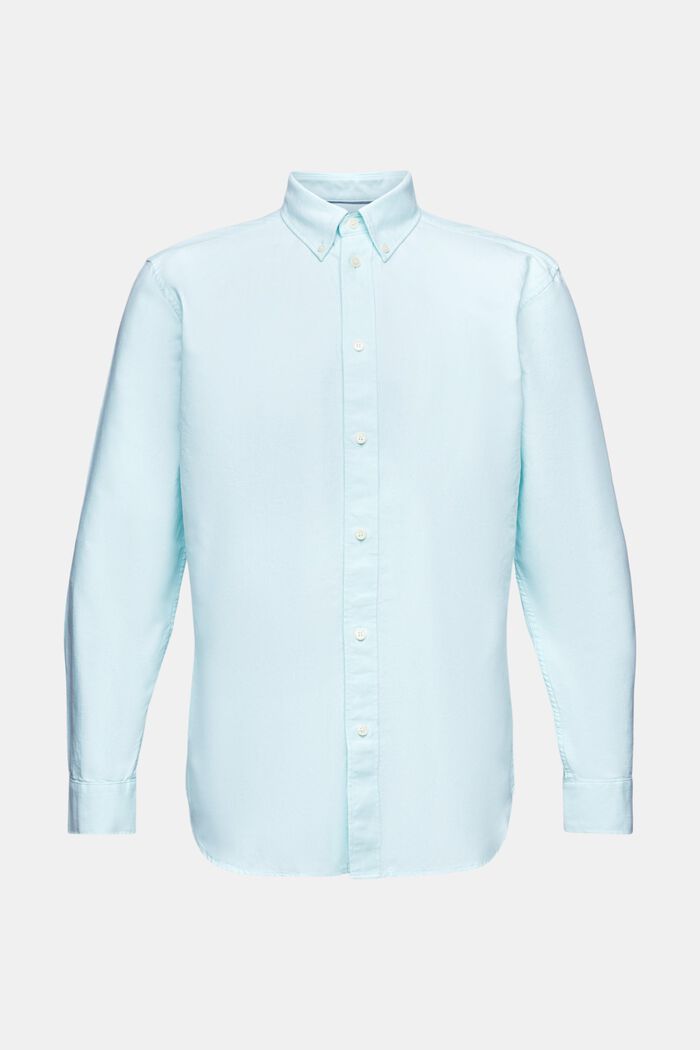 Camiseta oxford de algodón, LIGHT AQUA GREEN, detail image number 7