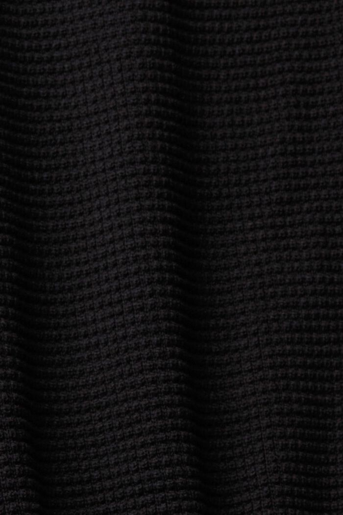 Cárdigan de punto con textura, BLACK, detail image number 5