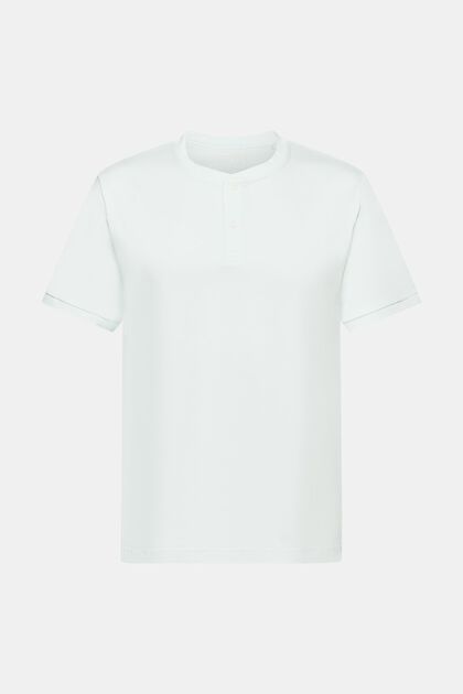 Camiseta de tejido jersey con cuello Henley