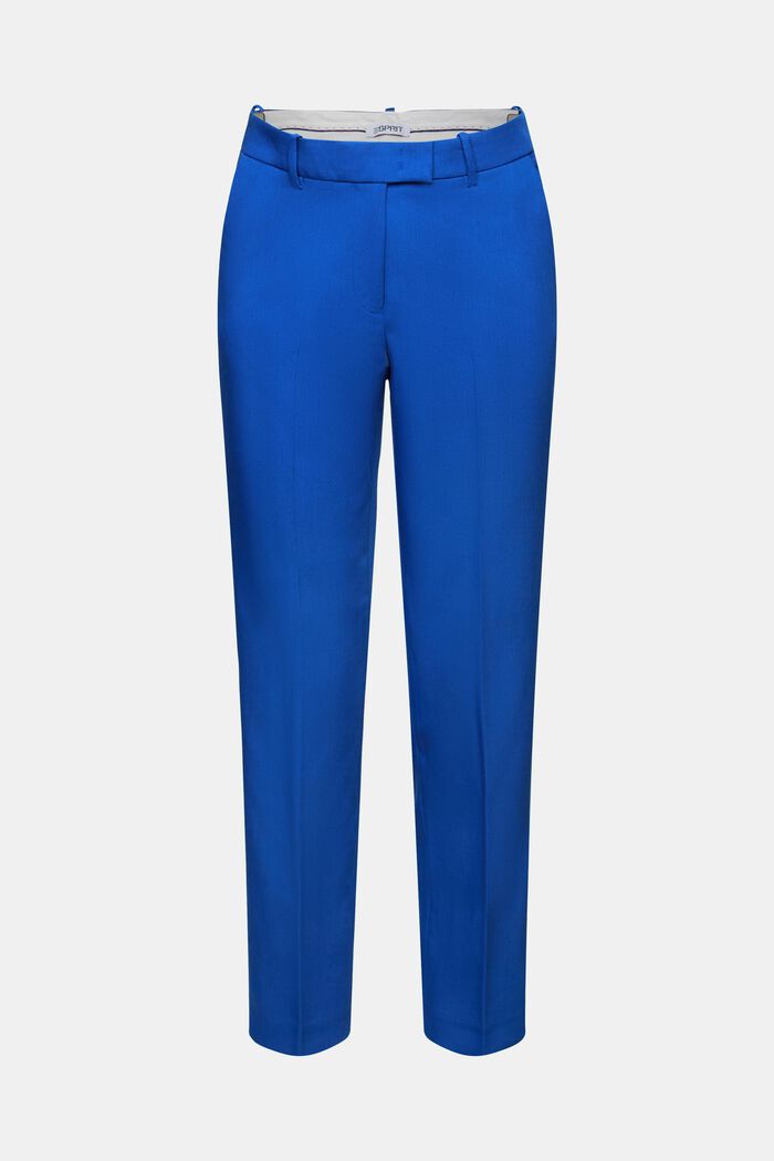 Pantalones straight de tiro bajo, BRIGHT BLUE, detail image number 7