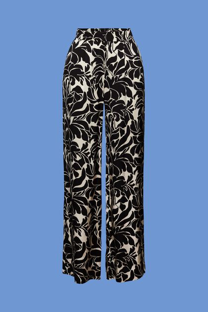 Pantalón de satén con perneras anchas, LENZING™ ECOVERO™
