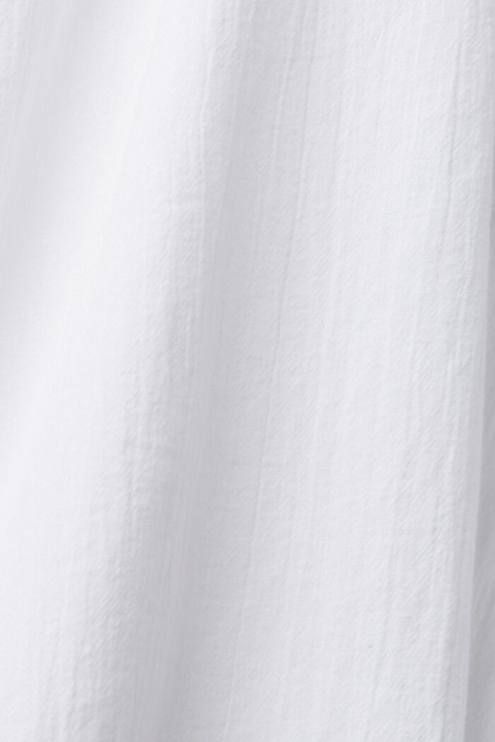 Vestido camisero bordado, WHITE, detail image number 5