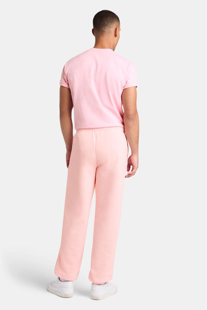 Pantalones de felpa unisex de algodón con logotipo, LIGHT PINK, detail image number 3