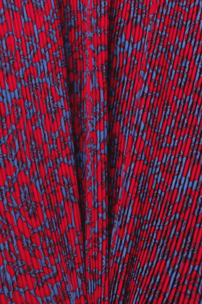 Vestido de pliegues estampado, BLUE, detail image number 4