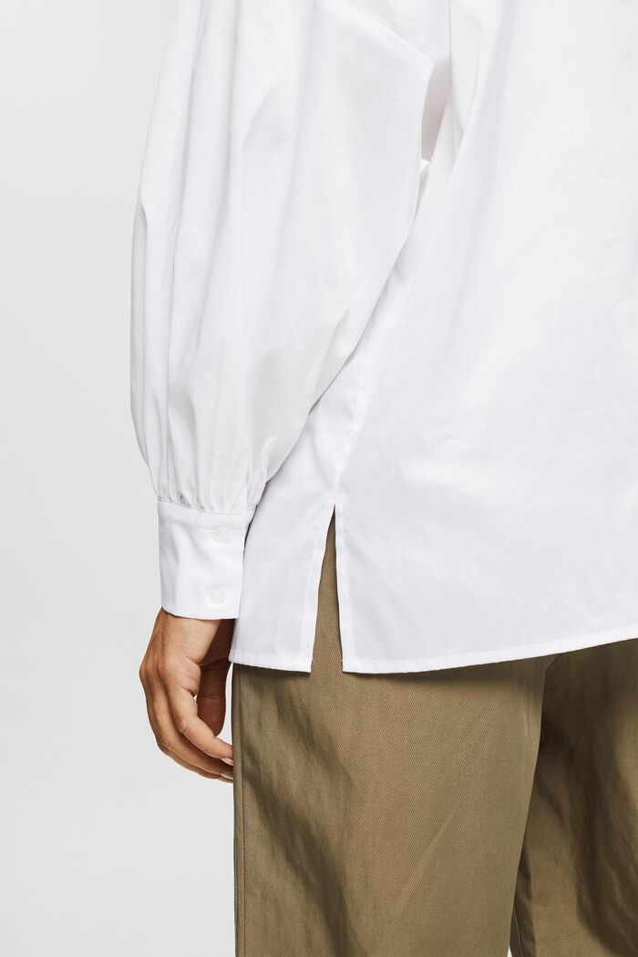 Blusa de corte oversize, WHITE, detail image number 2