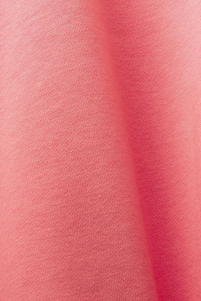 Sudadera de cuello redondo de algodón ecológico con logotipo, PINK, detail image number 5