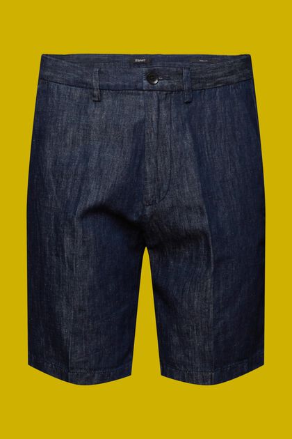 Pantalones chinos cortos de lino de algodón