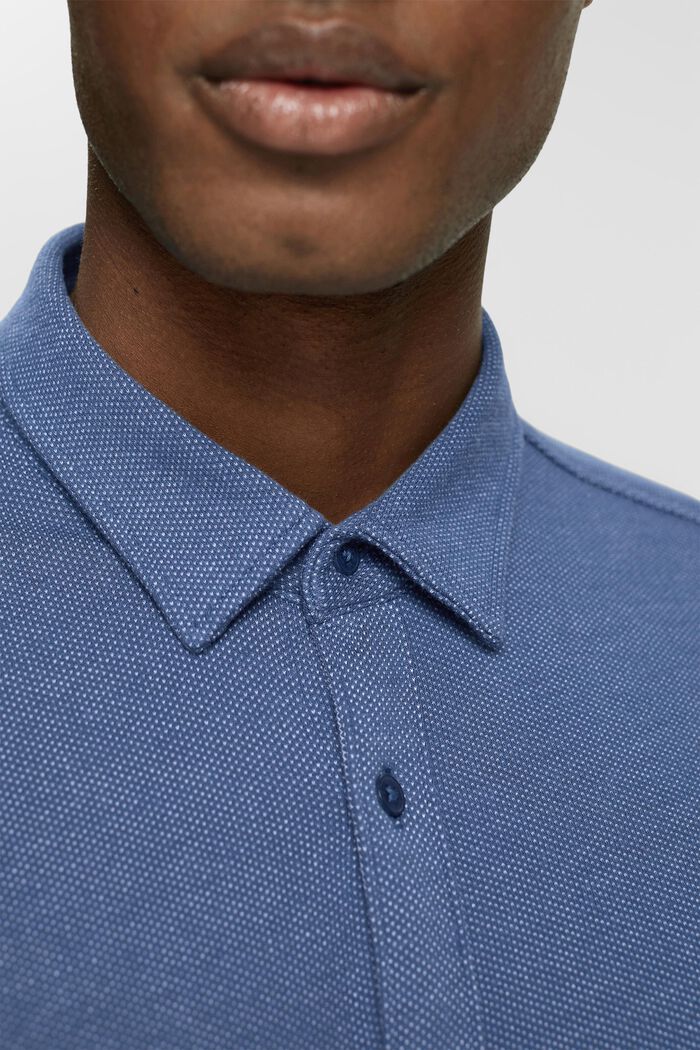 Camisa en dos colores, DARK BLUE, detail image number 0