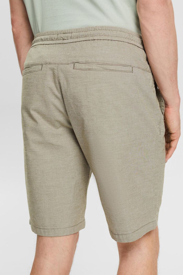 Pantalones cortos con cordón, DARK KHAKI, detail image number 2