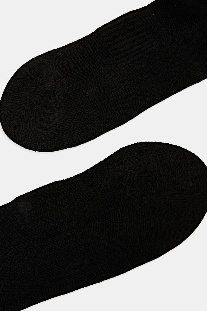 Pack de 2 pares de calcetines para deportivas, algodón ecológico, BLACK, detail image number 1