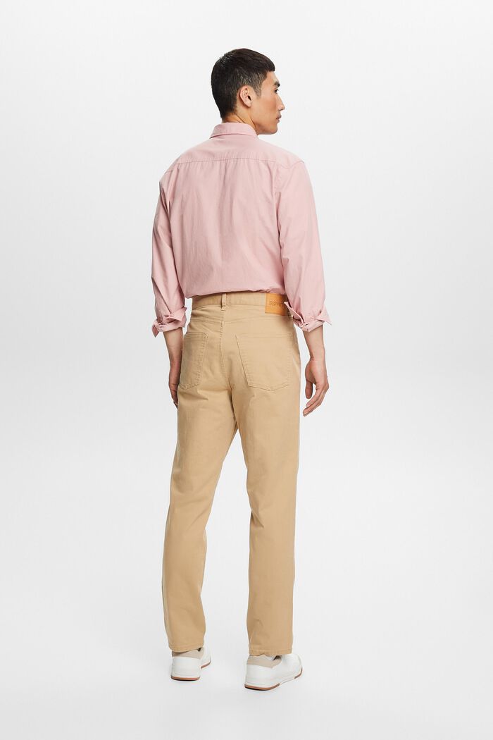 Pantalones clásicos de pernera recta, BEIGE, detail image number 3