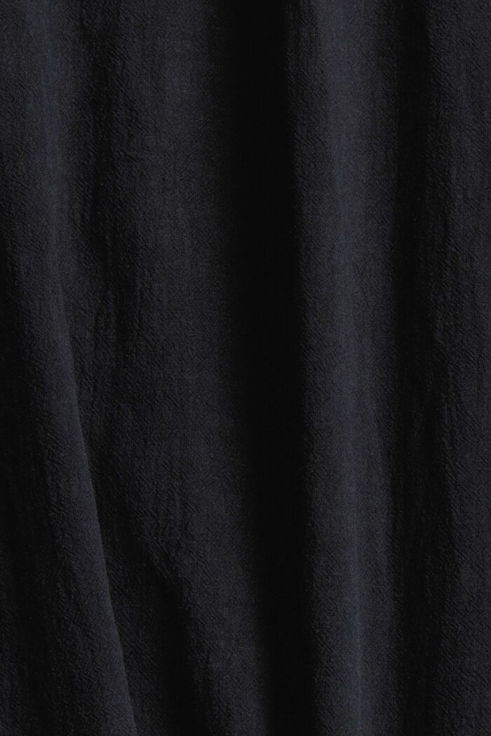 En mezcla de lino: falda con cinturón, BLACK, detail image number 4