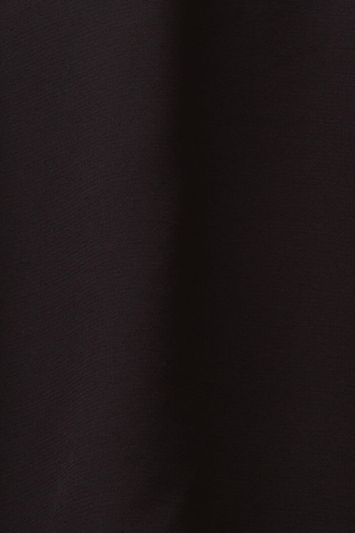 Minifalda de crepé en línea A, BLACK, detail image number 5
