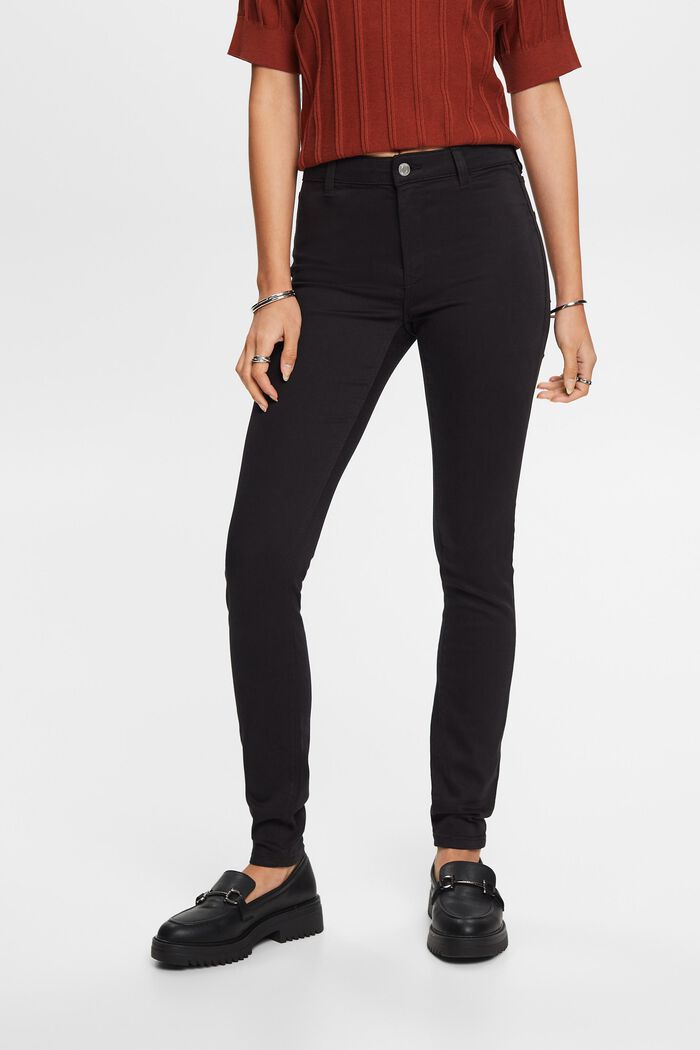 Jeans mid-rise skinny, BLACK, detail image number 0