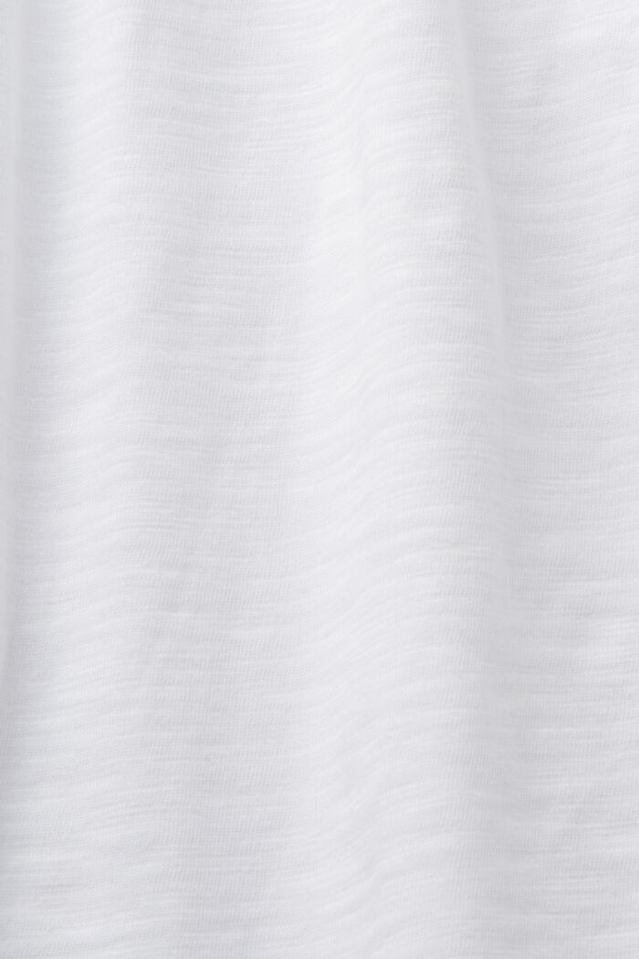 Camiseta acampanada, 100% algodón, WHITE, detail image number 5
