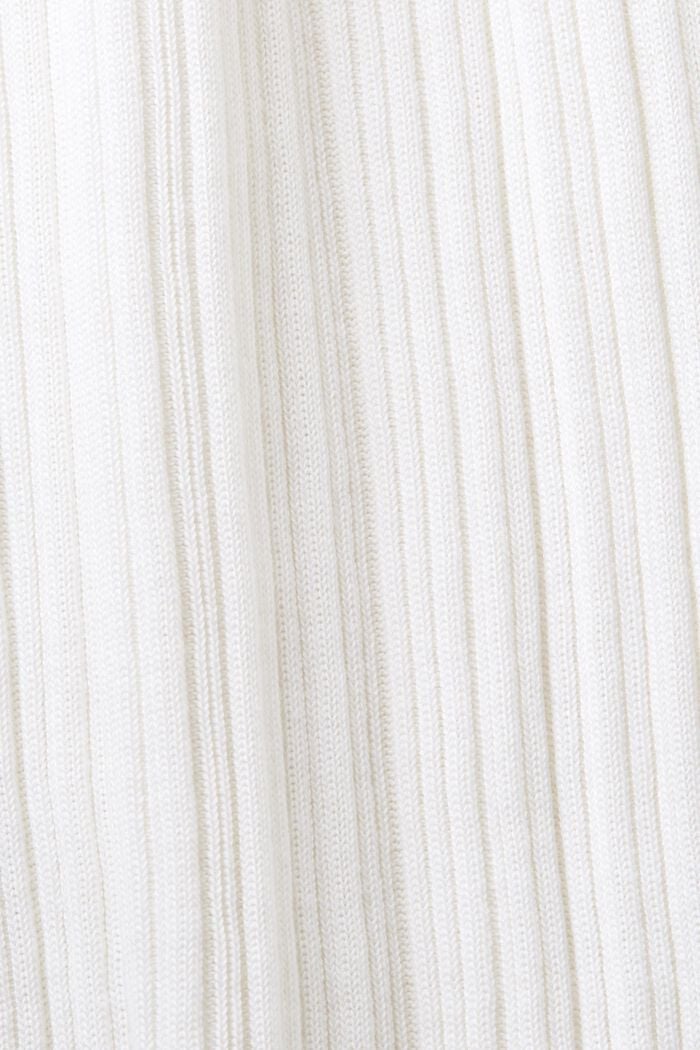 Jersey de punto acanalado sin mangas, WHITE, detail image number 5