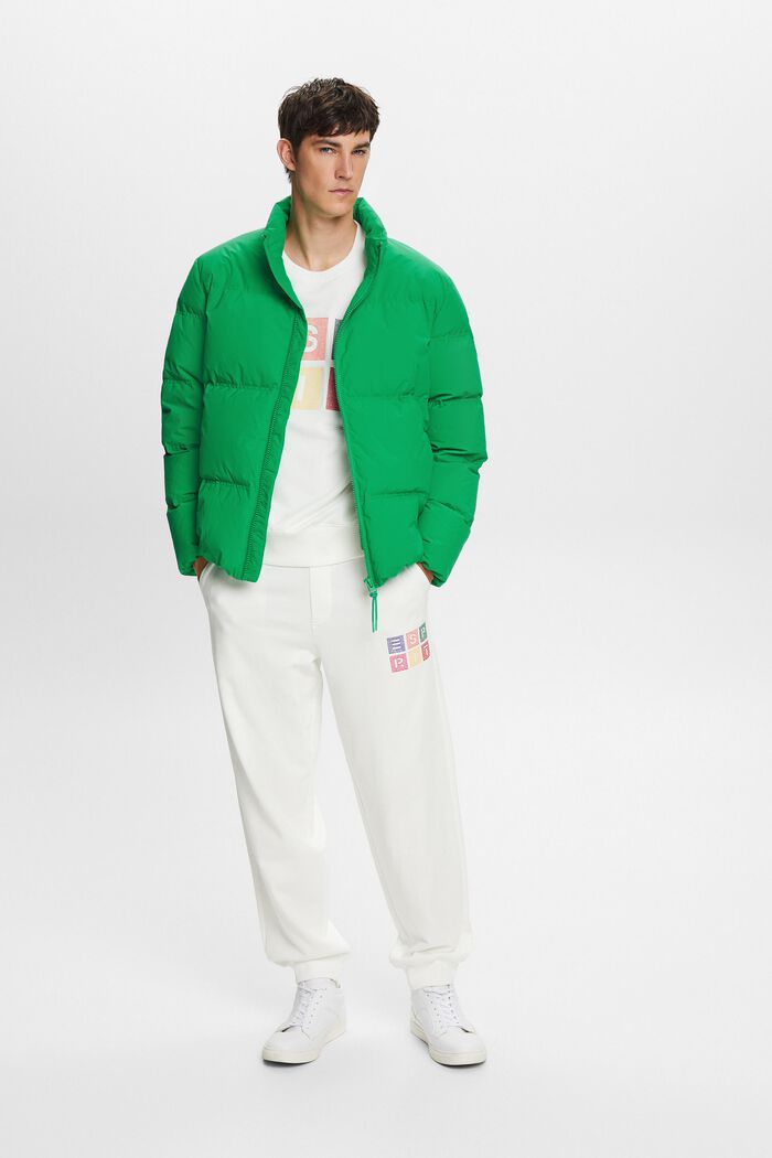 Reciclada: chaqueta acolchada con plumón, GREEN, detail image number 4