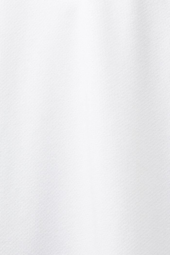 Sudadera con capucha y partes de nailon, WHITE, detail image number 5