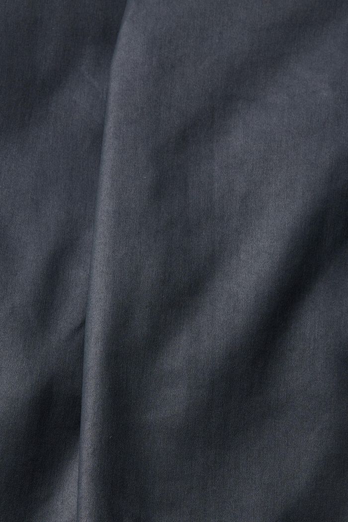 Pantalones de polipiel de tiro alto y corte ceñido, BLACK, detail image number 6