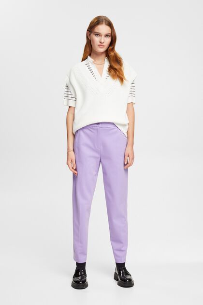 Pantalones tapered SPORTY PUNTO Mix&Match, LAVENDER, overview