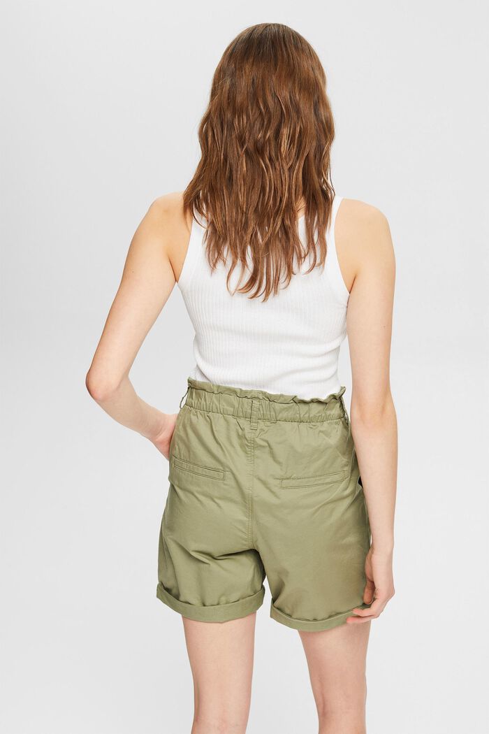 Pantalones cortos ligeros con cintura elástica, LIGHT KHAKI, detail image number 2