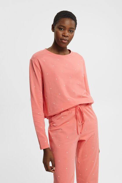Pijama de algodón con estampado allover