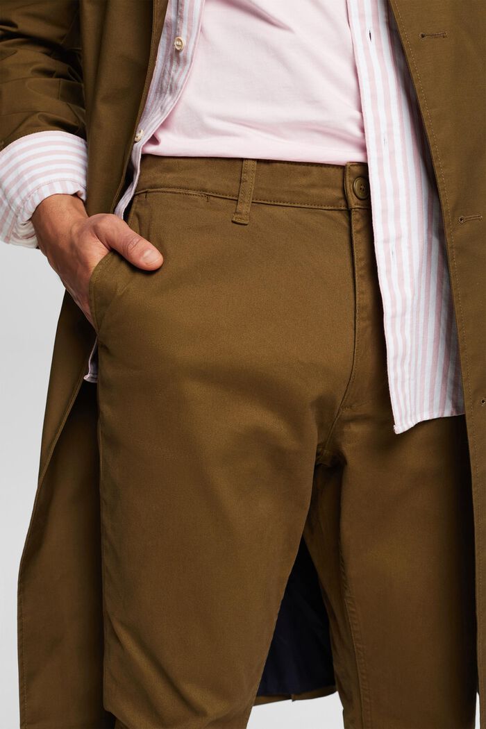 Pantalón chino slim leg, KHAKI GREEN, detail image number 4