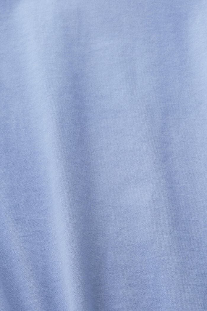 Camiseta ceñida de manga larga con cuello redondo, BLUE LAVENDER, detail image number 5