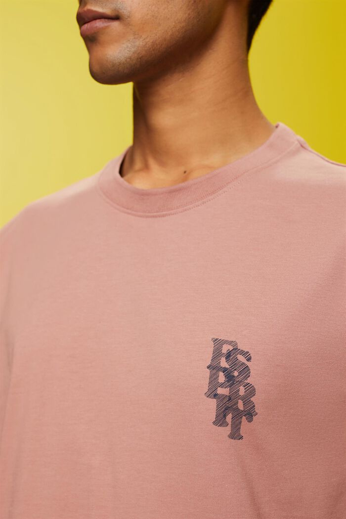 Camiseta con logotipo, 100% algodón, DARK OLD PINK, detail image number 2