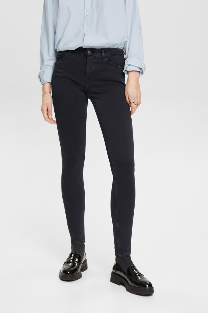 Jeans mid-rise skinny fit, BLACK, detail image number 0