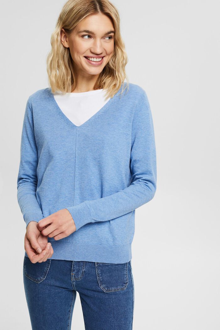 Fashion Sweater, LIGHT BLUE LAVENDER, overview