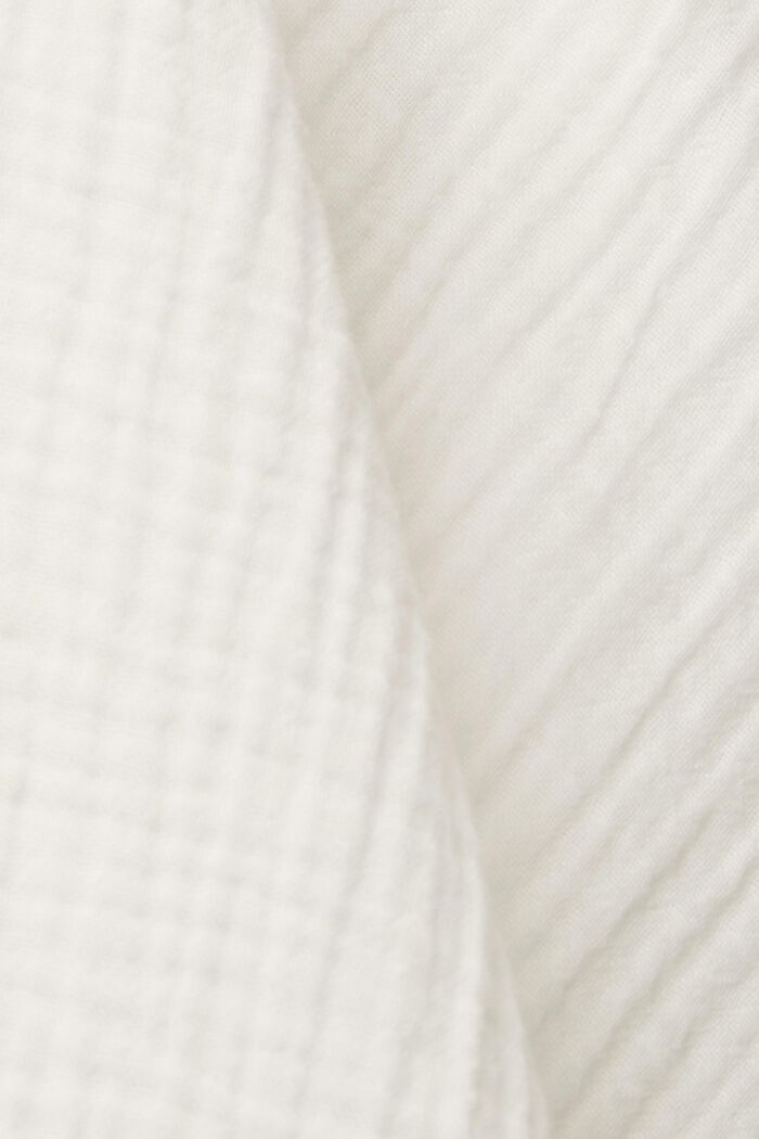 Blusa de algodón con textura, WHITE, detail image number 4