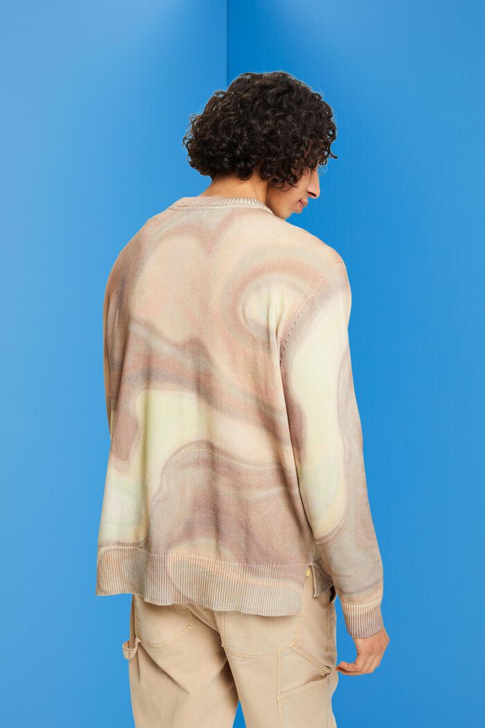 Jersey de algodón con estampado allover, LIGHT TAUPE, detail image number 3
