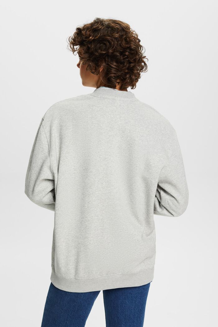 Sudadera estilo jersey confeccionada en una mezcla de algodón, LIGHT GREY, detail image number 3