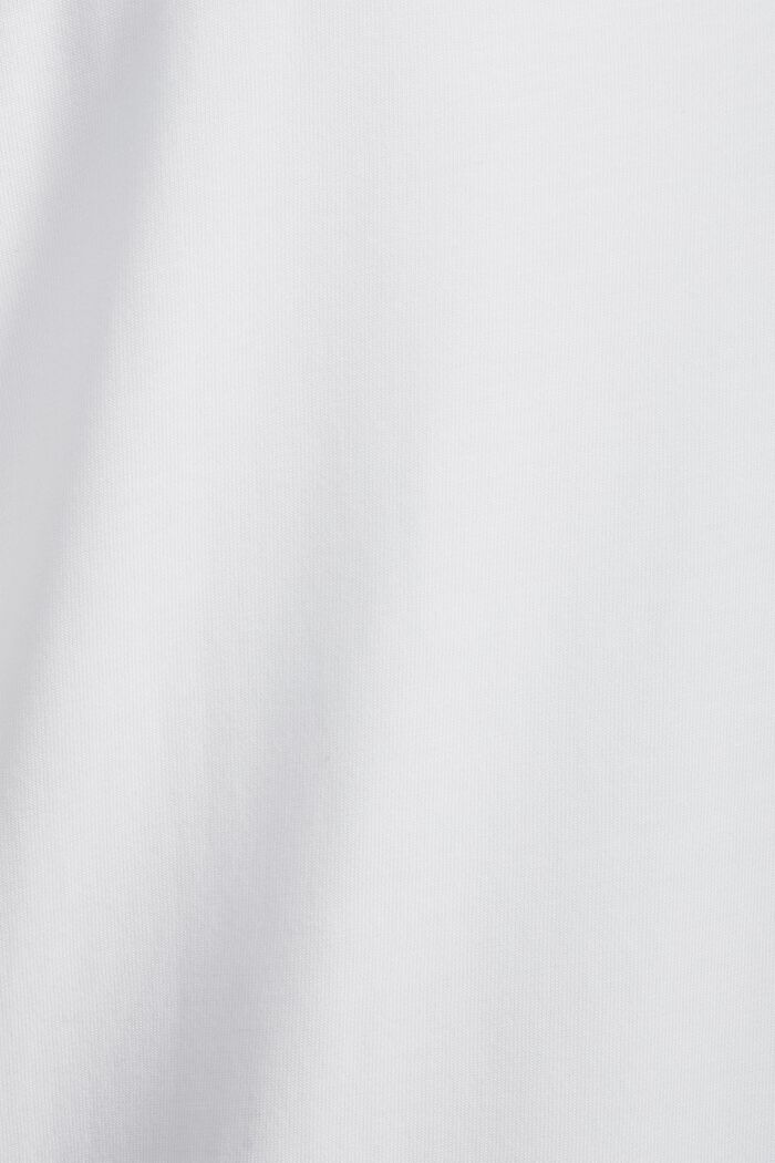Vestido bordado de tejido de punto de algodón, WHITE, detail image number 4