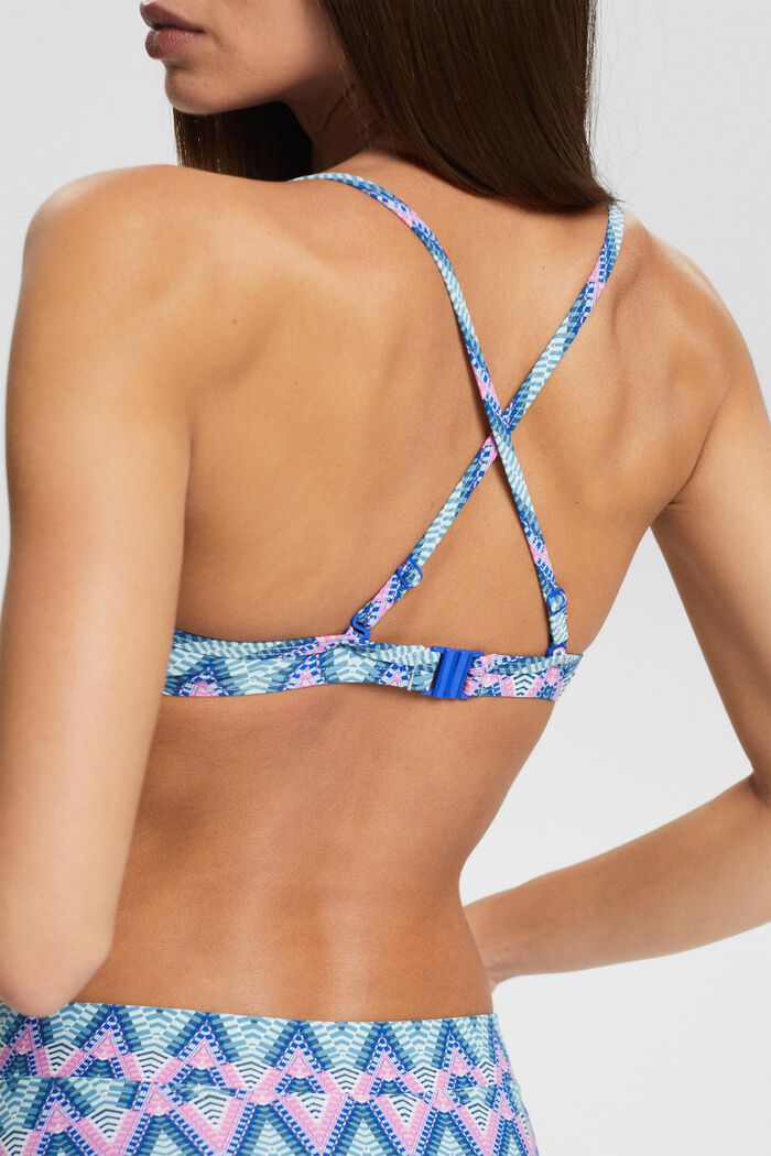 Reciclado: top de bikini con tirantes multiposición, BRIGHT BLUE, detail image number 4