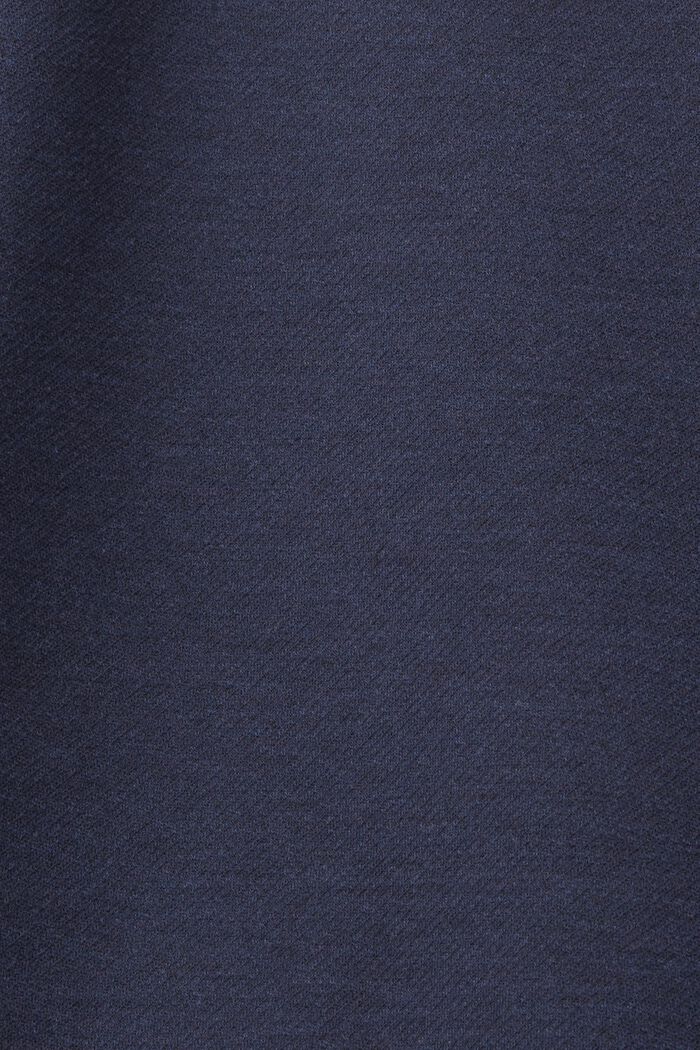 Gabardina en tejido jersey de doble cara, NAVY, detail image number 6