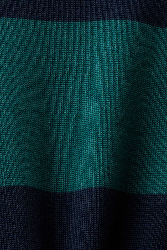 Jersey de lana a rayas sin costuras, DARK BLUE, detail image number 6