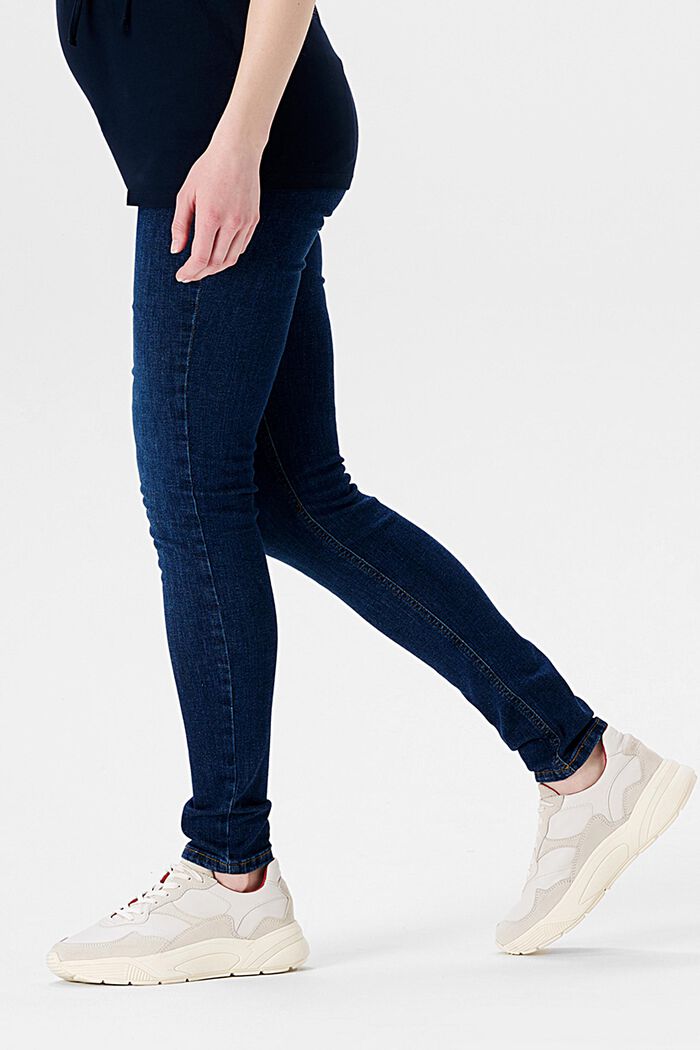 Jeans skinny fit con faja premamá, DARK WASHED, detail image number 2